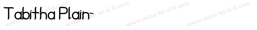 Tabitha Plain字体转换